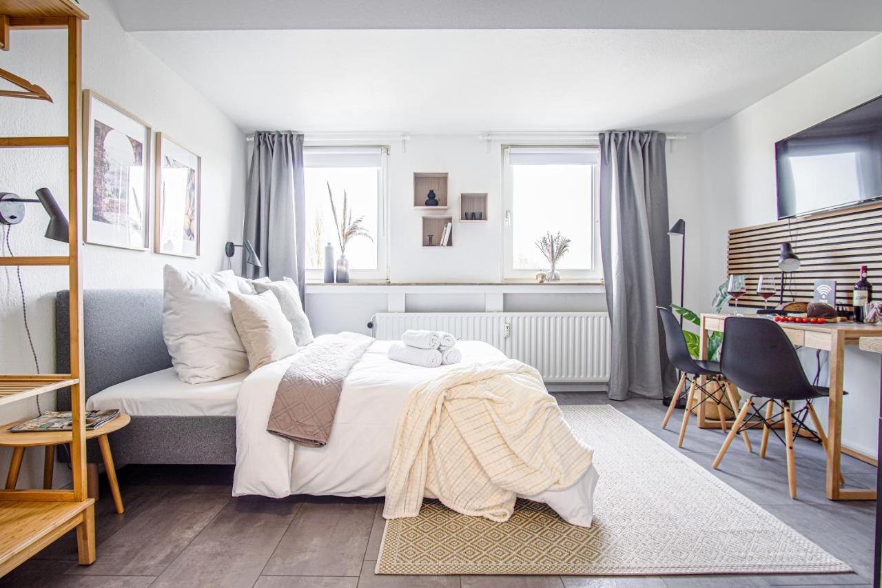 Homefy Studio Sky - Free Parking - Elevator - Desk - Netflix Essen Exteriör bild
